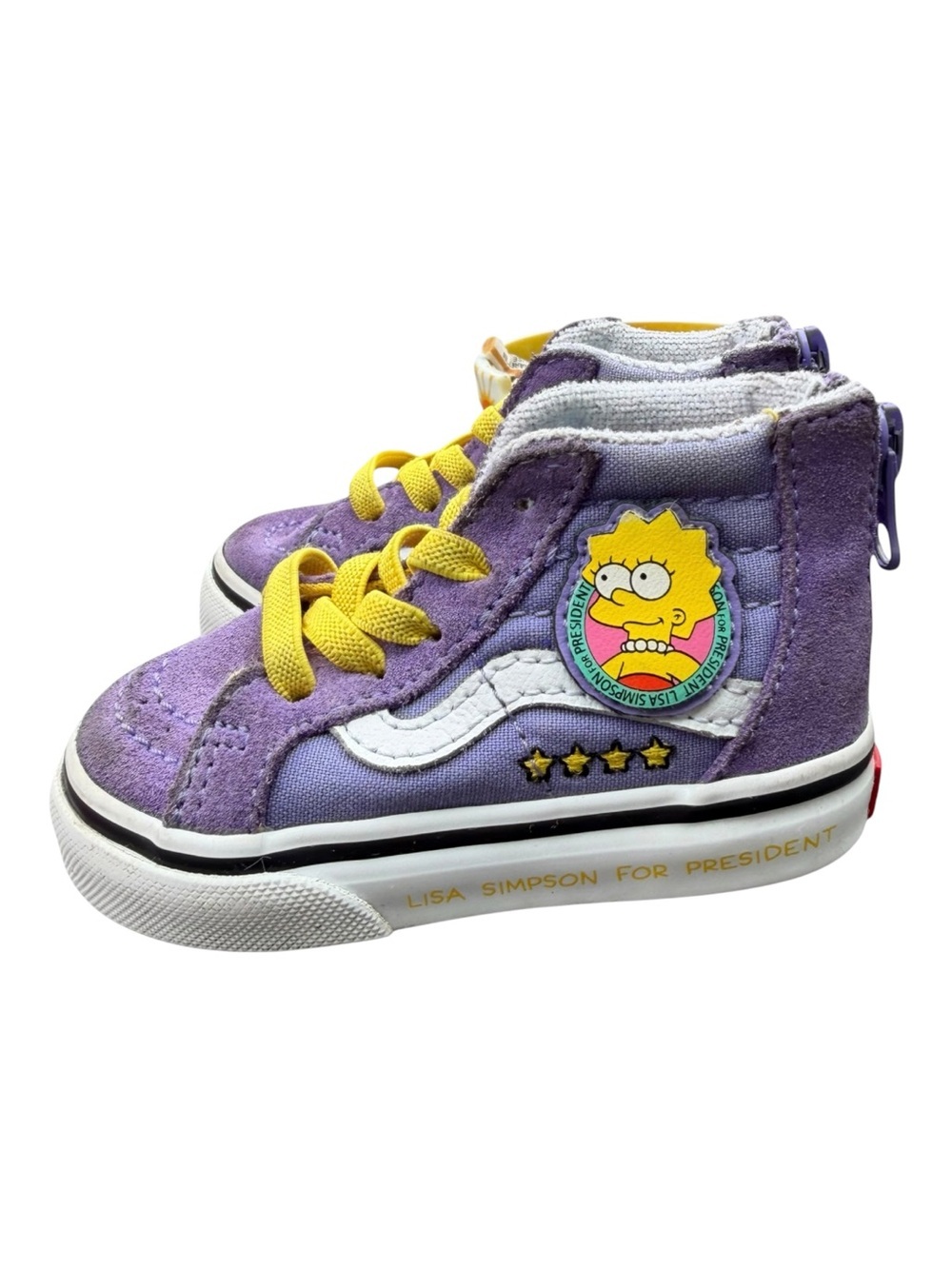 The Simpsons × Vans Sk8-Hi Lisa Simpson For President Toddler Shoes Size: US 4T